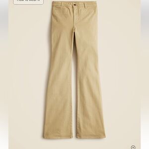 J. Crew Tan Boot Cut Pants 27 Tall